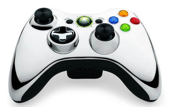 Xbox 360 Chrome Wireless Controllers  Xbox 360 Chrome Wireless Controllers