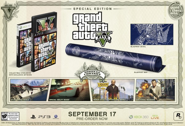 Grand Theft Auto V ediciones especiales 