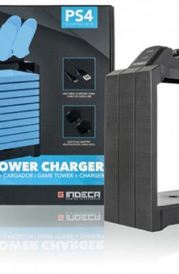 game tower charge gamepad ps4 indeca torre de carga para mandos y juegos ps4 complementos ps4 periféricos útiles para jugadores ideal para gamers gaming accesorios